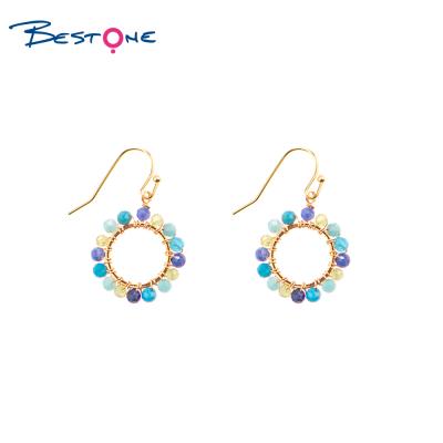 China Bestone Design Fashion Lady Earrings Handmade Fashion Beaded Earrings For Women Custom Earrings for sale