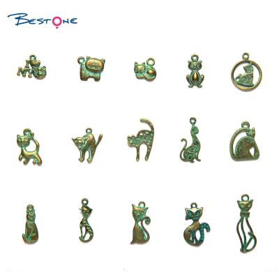 China fashion designer E-Co friendly Zinc Alloy Animal Cat Accessories Charm for sale