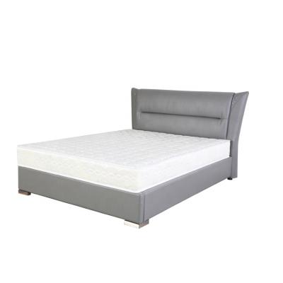 China Lighted Modern Leather Soft Headboard Bed For Home Hotel Bedroom Use for sale