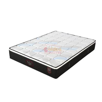 China Modern compressed packing mattress in a box 3 zone pocket spring mattress with latex and memory foam for sale