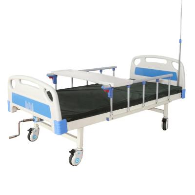 China Manual Hospital Bed Nursing 2 Functions Adjustable Hospital Nursing Medical Bed for sale