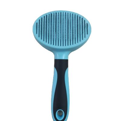 China Sustainable Professional Pet Grooming tool Comb Dog Bath Comb Cat Massage Comb with steel bristles for sale