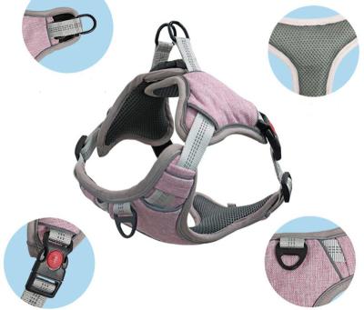 China Quick Release Safe Reflective No Pull Pet Dog Harnesses for small medium dogs,  easy walking dog harness, OEM Designs are Available for sale