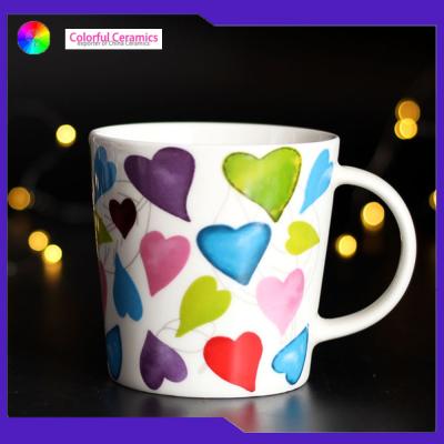 China V New Bone China Mug Customized Size White Bone China Coffee Mugs for sale