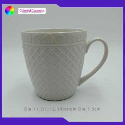 China 20-Unze-Gewohnheit prägeartige Kaffeetasse-dauerhafte keramische fördernde Becher zu verkaufen