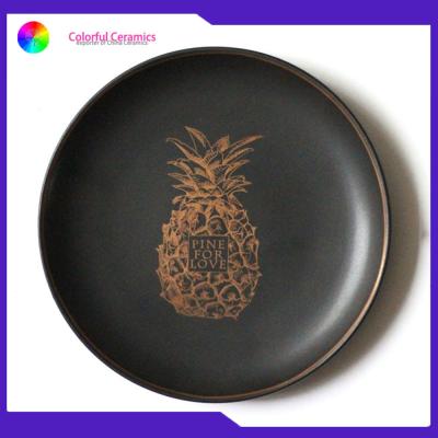 China Eco Friendly Ceramic Dinner Plates 8 Inch Nordic Style Dessert / Jewelry Show Usage for sale