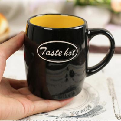 China 3d Logo Color Glaze Decal Coffee Mug Festival Advertising Promotional Gifts for sale