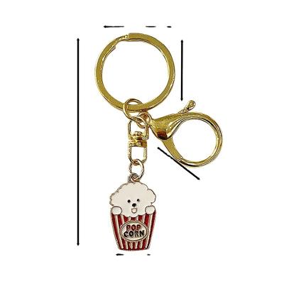 China Custom Cute Eco-friendly Cartoon Metal Key Chains Couple Car Key Bag Hanging Accessories Wholesale Common Key Tools for sale