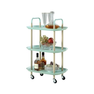 China Multifunctional Storage Cart 3-Tier Organizers Rolling Utility Cart for sale