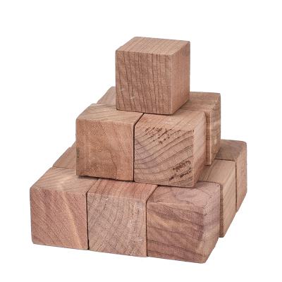 China Protector Stocked Cedar Blocks Aromatic Cedar Wood Block Accessories Clothes Storage Hangers for sale