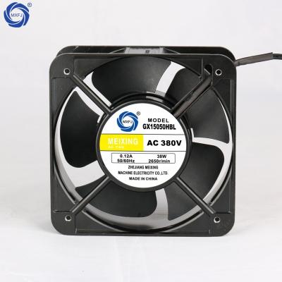 China Hotels GX15050HBL 380V 150x 150 x 50mm Blades Aluminum Plastic High Speed ​​AC Axial Fan Frame Radiator Cooling Fan for sale