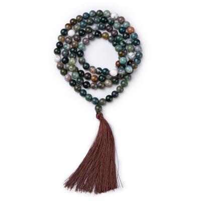 China 108/sporty casual mala beads necklace for women man mala bracelet prayer beads necklace for sale