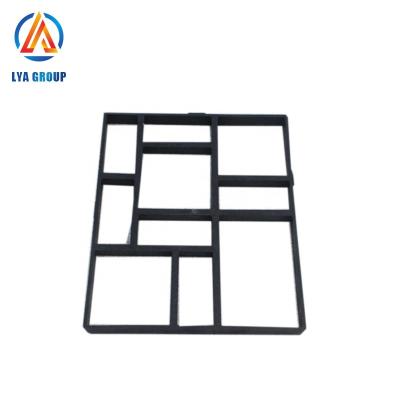 China Decorative DIY Garden Pathway Cobblestone Paver Mold Paving Ways Path Maker Mold DIY Garden Slab Concrete Molds for sale