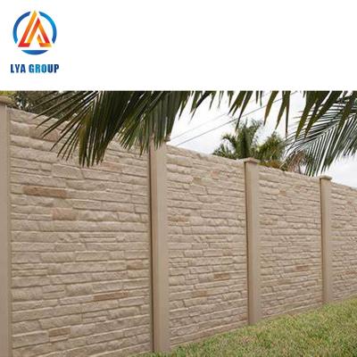 China Culture Texture China Concrete Wall Fence Stone Walls Precast Concrete Fence Mold For Sale for sale