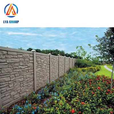 China Exterior Decorative Culture Stone Durable Urethanetype Texture Precast Concrete Fence Mold For Sale for sale