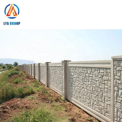 China Culture Texture 15 Min Change Mold Easy Operation Stone Garden Precast Concrete Fence Mold for sale