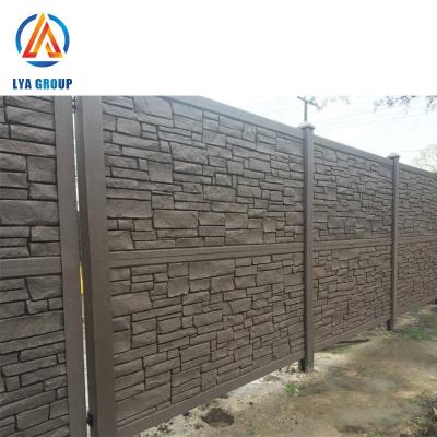 China High Quality Cheap Concrete Fence Mold Culture Stone Texture Lava Rock Flagstone Plastic Precast for sale