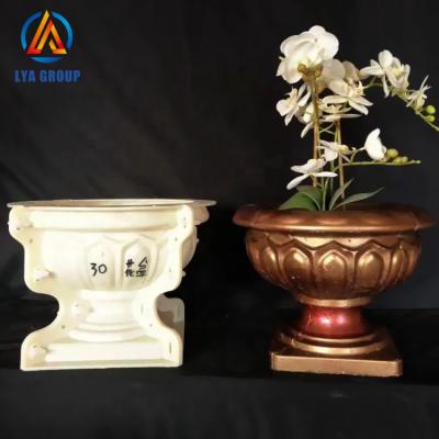 China Good Quality Unique Silicone Concrete Factory High Precision Designs Growing Flower Pot Molds for sale