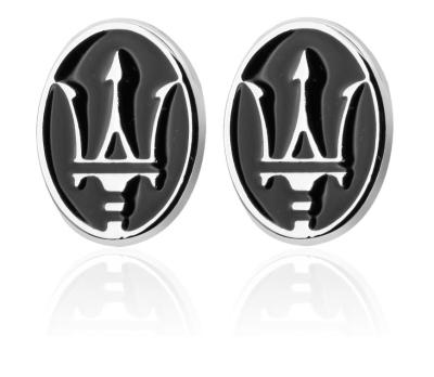 China Custom High Quality Crown Logo Shape Maserati Metal Cufflinks Sleeve Studs for sale