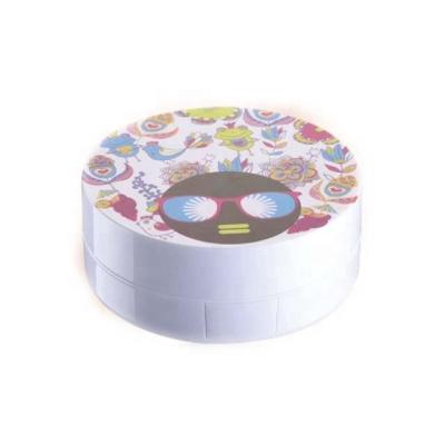 China Recycled Materials Wholesale New Air Cushion Base Empty Compact Case Cosmetic Plastic Powder Boxes for sale