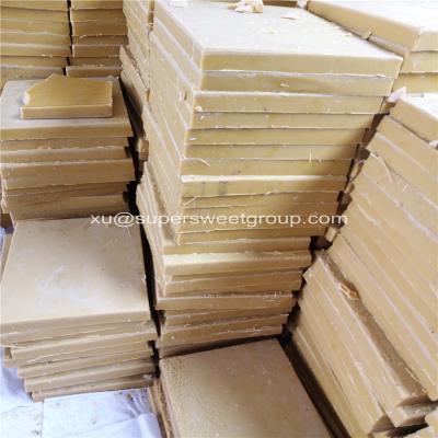 China Pure Yellow Beeswax Slabs Food Grade For For Bee Comb Foundation for sale