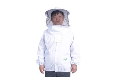 China Chaqueta durable de los encargados de la abeja, chaqueta ventilada de la abeja con la capilla/la cremallera del velo en venta