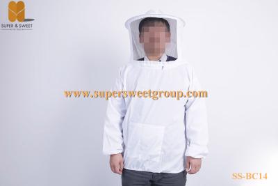 China Chaqueta modificada para requisitos particulares ventilada popular de la abeja de la malla de la ropa protectora de la apicultura en venta