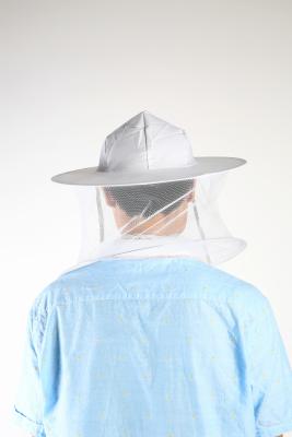 Chine Couleur blanche matérielle d'apiculteur de coton respirable de chapeau pour l'apiculture protectrice à vendre