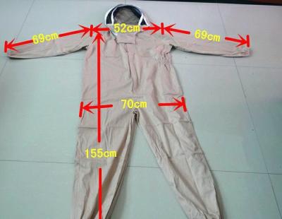 China Safety Bee Protection Suit White/ Brown / Pink Color With Elastic Waistband for sale