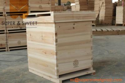 China 10 Frames Beekeeping Langstroth Beehive Bee Hive Two Layer Hive With Full Hive Frame for sale