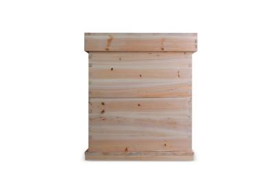 China Professional Bee Hive Equipment Two Layer 10 Frames Fire & Pine Wood Beehive for sale