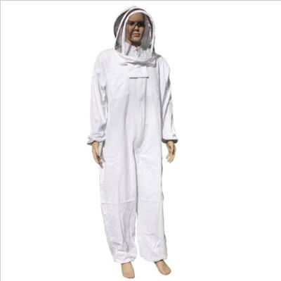 China Apiculture Vented Beekeeping Clothing Suits with Hooded Hat-Veil Apiculture Bee Keeping Equipment Tool for sale