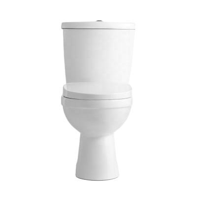 China Two-piece ceramic price trap round shape s/p trap double-flush Ghana twyford Ghana washdown toiletries sanitary toilet for sale