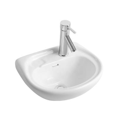 China Modern Promotional Good Quality Ceramic Basin Art Basin Wall-Hung Basin for sale