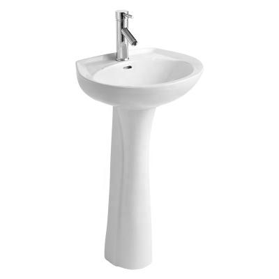 China Various Modern Factory Sale Modern Hand Bathroom Wash Basin With Pedestal for sale