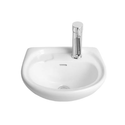 China China Modern Professional Manufacture Small Corner Ceramic Wall-hung Basin for sale