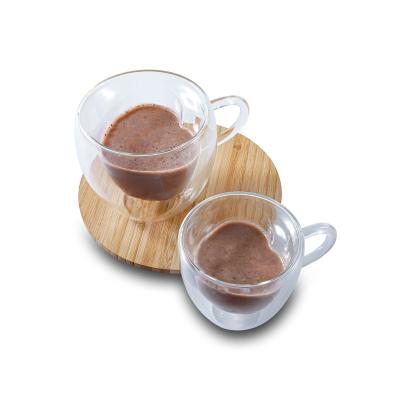 China CLASSIC Double Cappuccino Mug Heat Resistant Wall Insulated Glass Coffee Mug for sale