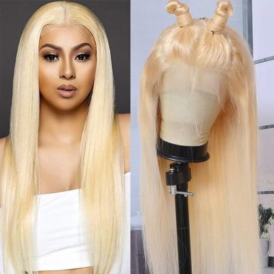 China 100% Real Silky Straight Blonde Hot Blonde Multi-Size Girl Wig Lace Front Wig Sale Wave Hair 100% Real for sale