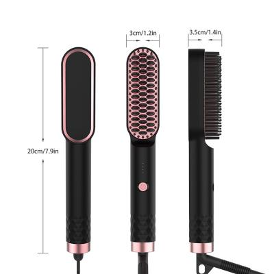 China Electric Men's Mini Quick Travel Multifunctional Travel Electric Men's Straight Hair Brush Beard Styler Comb Beard Straight Hair Brush for sale