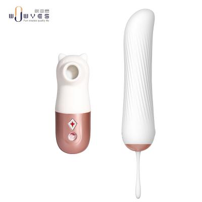 China 2021 8 Modes Wowyes Vibrator Thrusting Sucking Wireless Remote Control Clitoral Vibrator New for sale