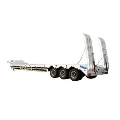 China Truck Trailer China Low Bed Semi Trailer Manufacturer Supply Professional 3 Axle Low Bed Semi Trailer For Sale In Dubai for sale