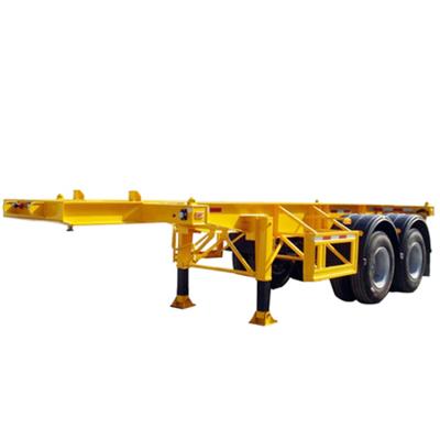 China Truck Trailer High Quality Transport Container 3 Axle 20ft 40ft Skeleton Container Chassis Skeleton Semi Trailer for sale