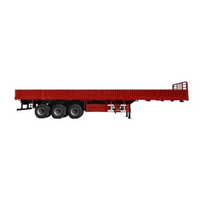 China Truck Trailer High Quality 3 Axle 40ft Semi Trailer Sidewall Trailer Dropside Sidewall Cargo Semi Trailer for sale