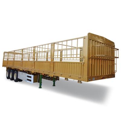 China Truck Trailer Factory Direct Provide 3 axle fence semi-trailer 40t warehouse truck which can be customized for sale