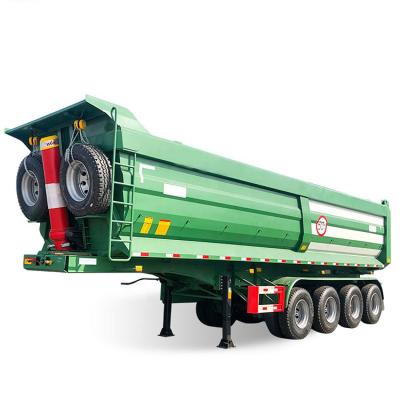 China Truck Trailer Factory Price Direct Selling Quality 4 Axle Dumper Semi Trailer Rear End Dumper Semi Trailer Dump Semi-trailer For Sale for sale