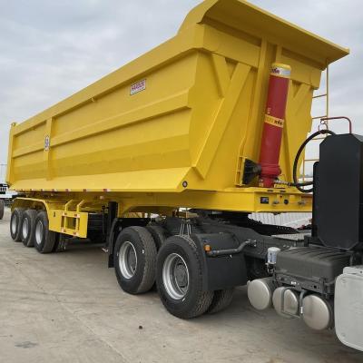 China Truck Trailer China Supplier 3 Axles 35 Cubic Meters End Dump Trailer for sale for sale