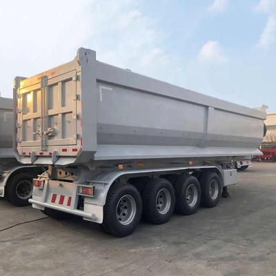 China Truck Trailer Factory Low Price 60 Tons U Shape Roll Off Dump Trailer Dumper Rear Dump Trailer Used Dump Trucks For Sale for sale