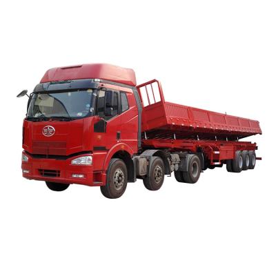 China Truck Trailer China Brand Semi-Trailer Transport Sand Stone Hydraulic Dump Tipper Trailer for sale