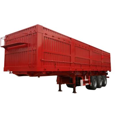 China Truck Trailer 2 3 Axles 30 Ton 45 Ton Side Tipping Dump Truck Semi Trailer Side Tipper Dump Trailer for sale