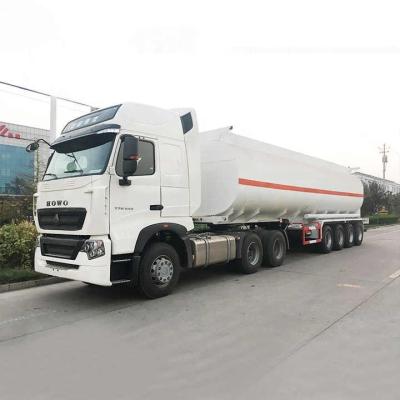 China Truck Trailer High Quality 42000 Liters Oil Fuel Tanker Semi Truck Trailer for sale